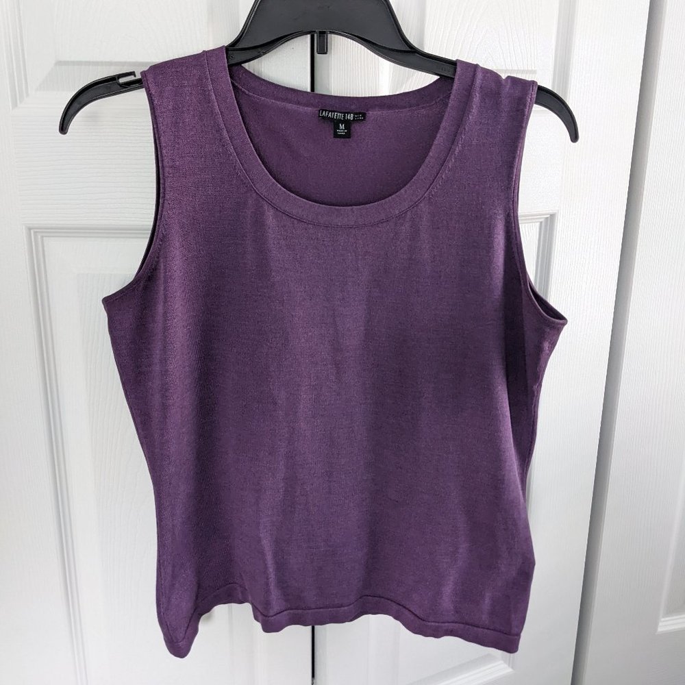 Lafayette 148 New York  Silk  Sleeveless Top - Picture 11 of 11